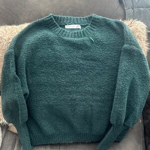 Altar'd State Deep Green Crew Neck Sweater